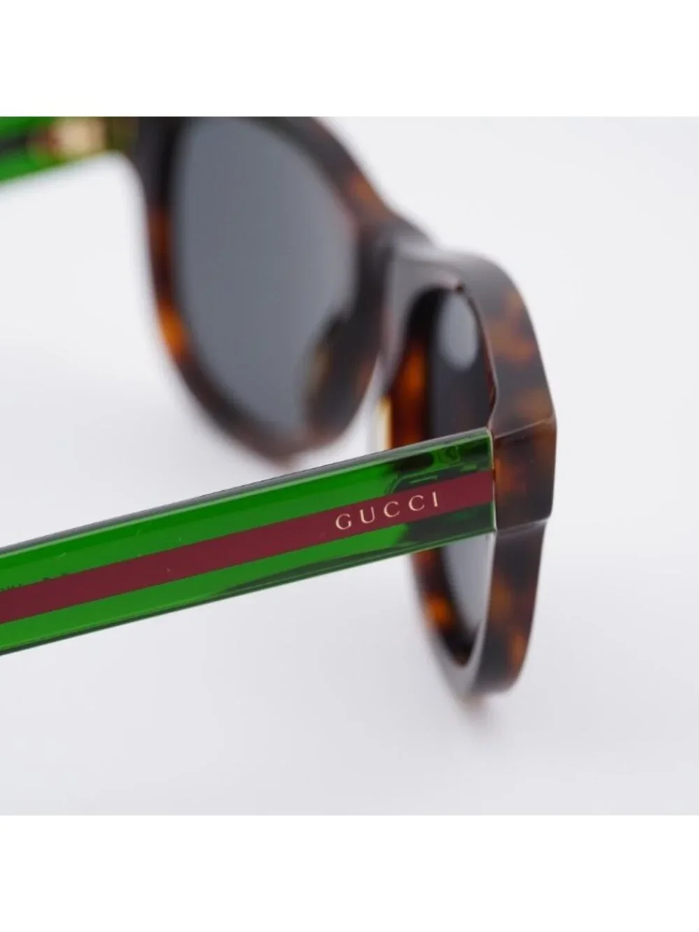 Gucci GG0003SN 003 Sunglasses Havana Square Frame, Grey Lenses